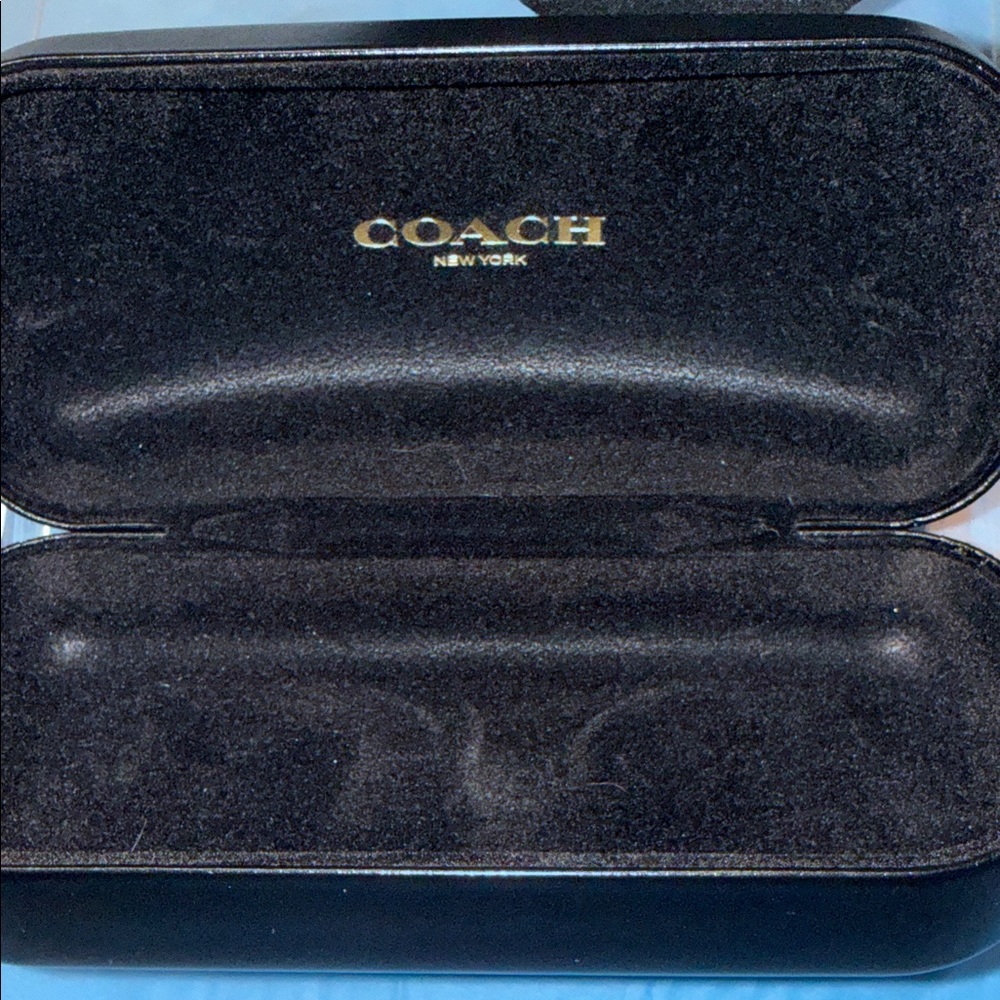 Coach Black Eyewear Case with Coach Cleaning Cloth - Picture 5 of 7
